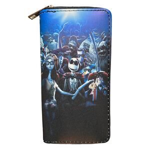 Nightmare Before Christmas Billfold Zippered Wallet Skellington (2)